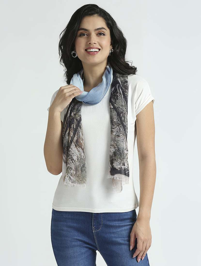 women printed everyday wrap scarf