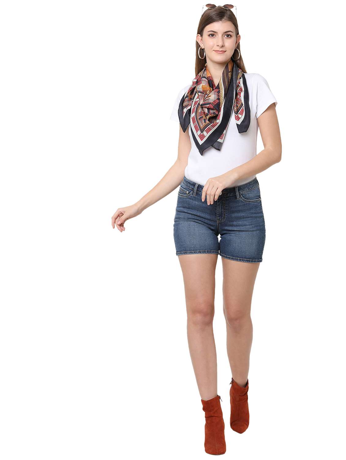 women printed everyday wrap scarf - 21631573 - Standard Image - 4
