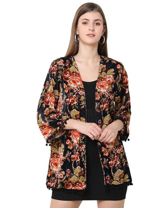 women printed shrug - 21631612 - Standard Image - 0