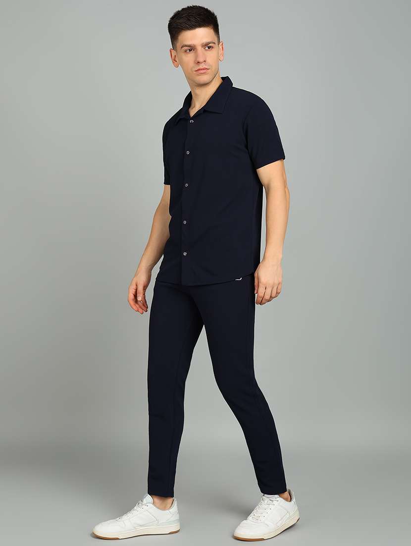 men solid tack pant full length track suit