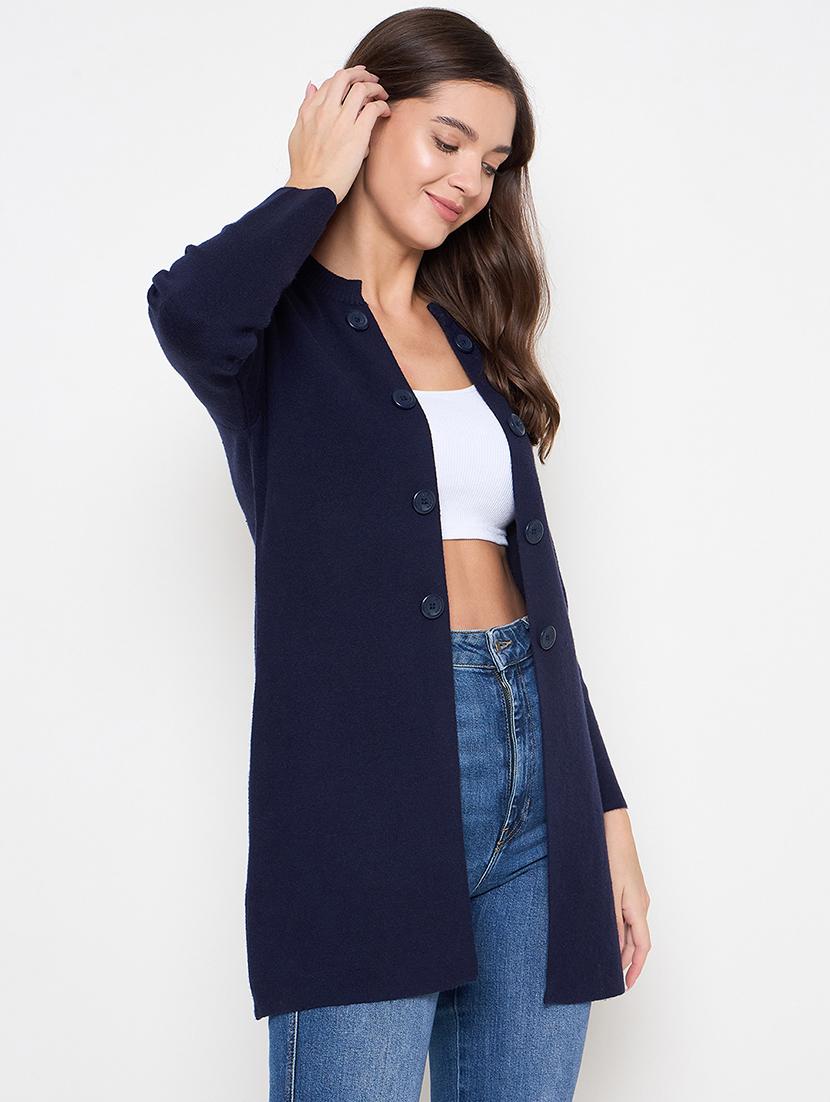 women solid wool long shrug - 21631877 - Zoom Image - 0
