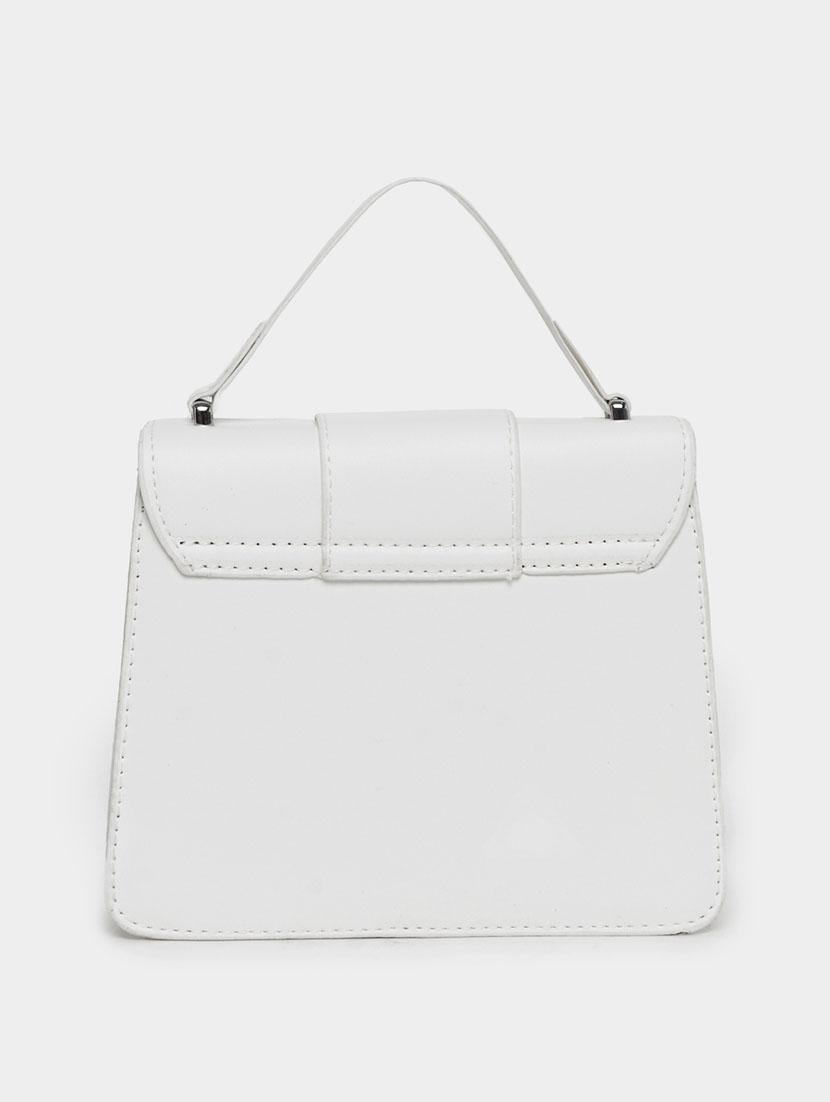 women white solid handbag - 21631984 -  Standard Image - 1