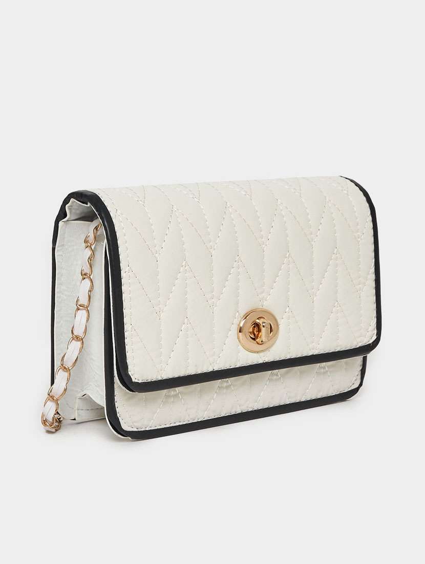 women white textured sling bag - 21631988 - Zoom Image - 0