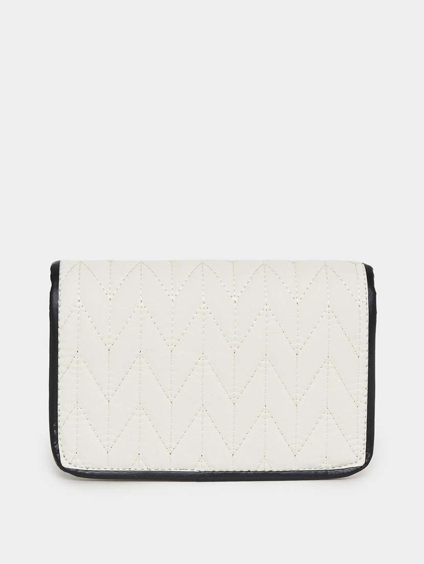 women white textured sling bag - 21631988 - Standard Image - 1