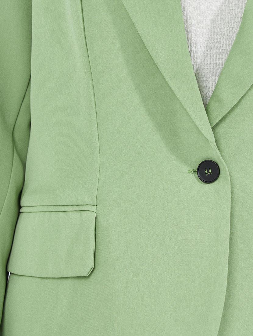 women solid long sleeve casual blazer - 21632030 - Standard Image - 4