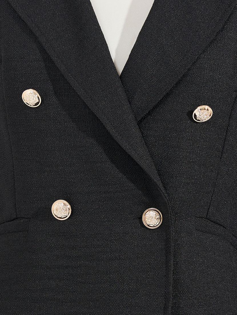 women solid long sleeve formal blazer - 21632036 - Standard Image - 4