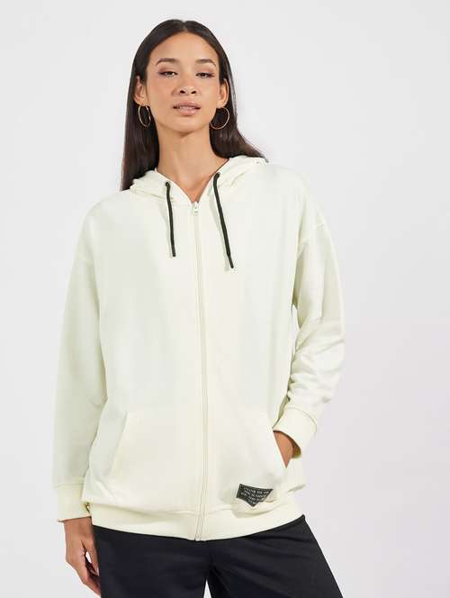 women solid long sleeve sweatshirt - 21632048 - Standard Image - 0