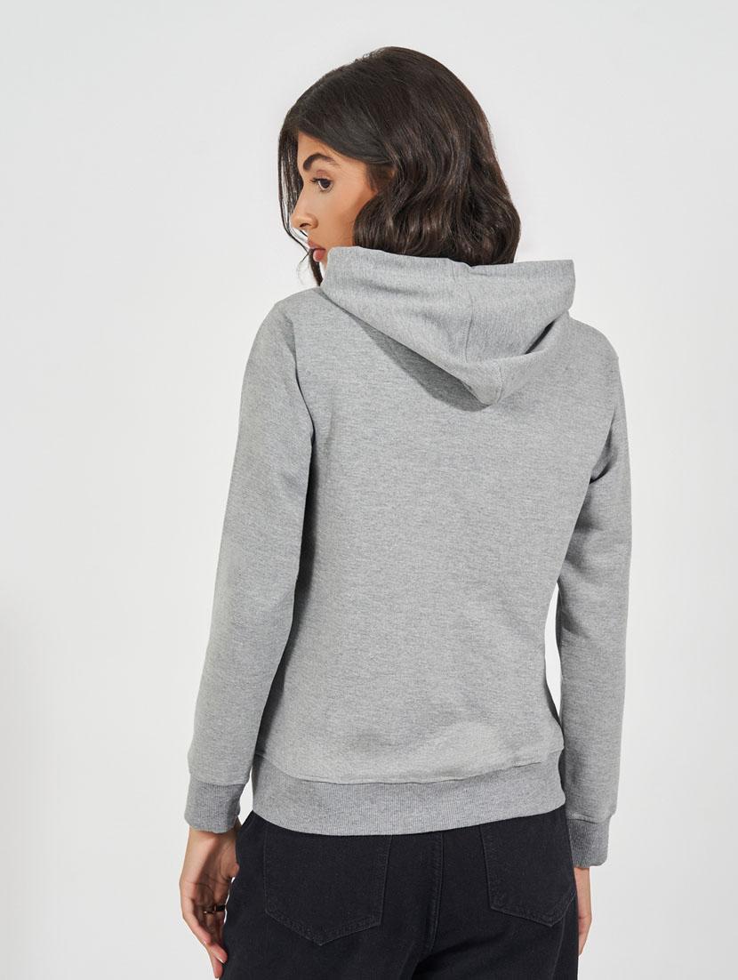 women chest  print long sleeve sweatshirt - 21632050 -  Standard Image - 1
