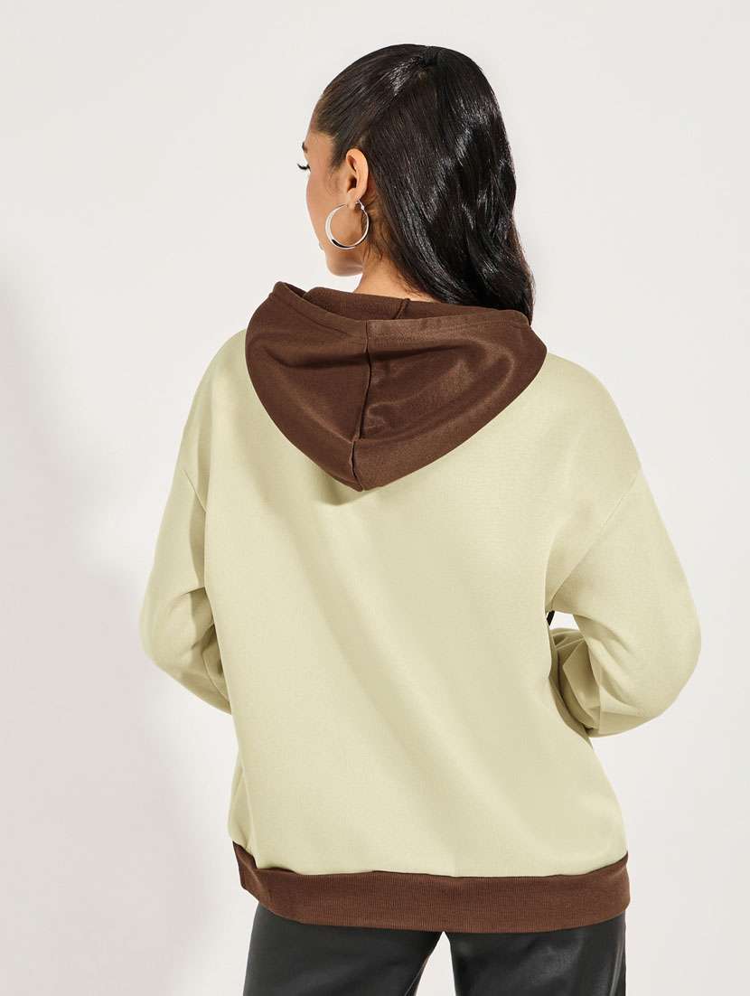 women chest  print long sleeve sweatshirt - 21632058 -  Standard Image - 1