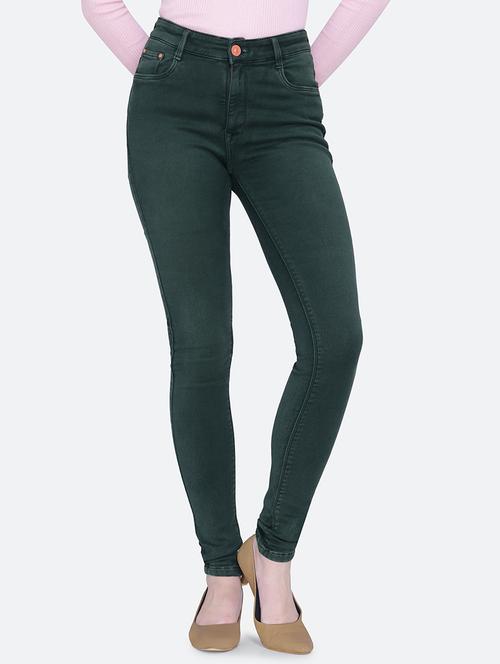 women plain skinny fit denim jeans - 21632420 - Standard Image - 0