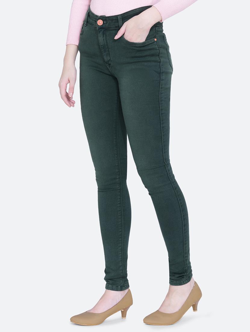 women plain skinny fit denim jeans - 21632420 - Standard Image - 1