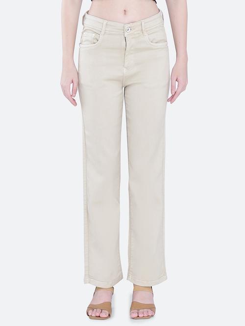 women solid mid rise straight fit jean - 21632537 - Standard Image - 0
