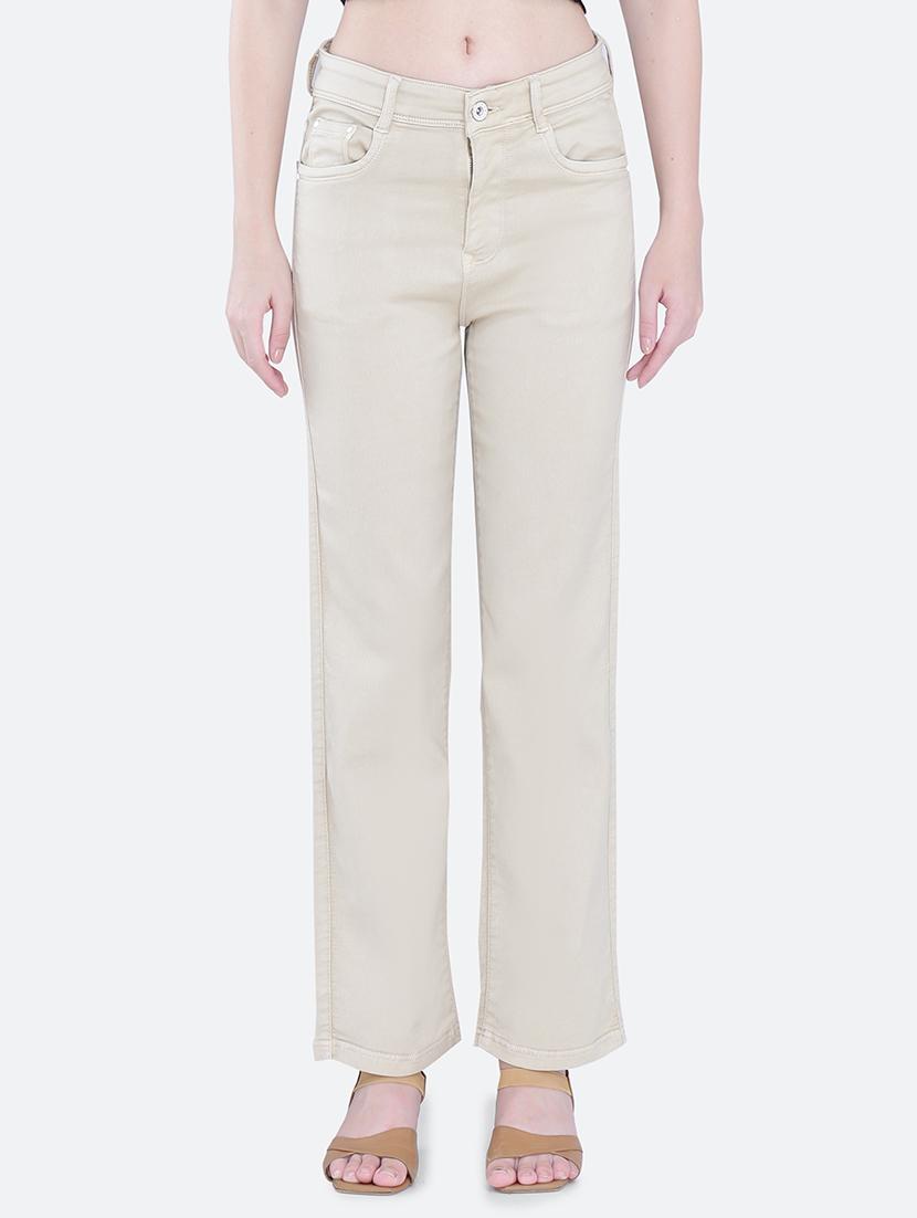 women solid mid rise straight fit jean - 21632537 - Zoom Image - 0