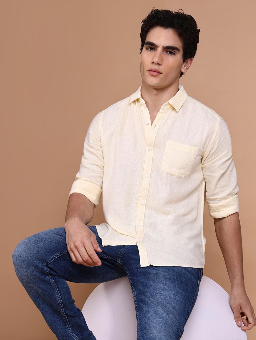 women solid collared casual shirt - 21632620 -  Standard Image - 1