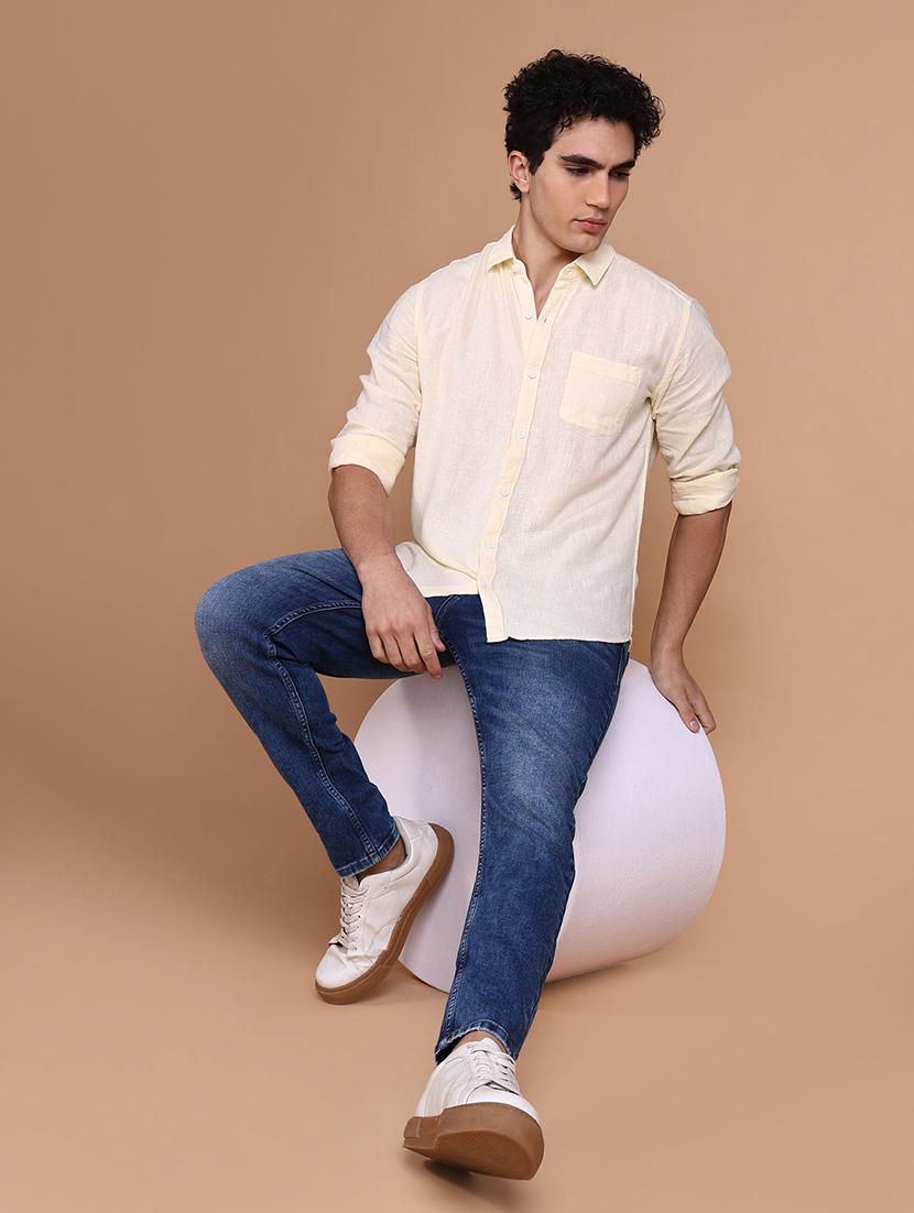 women solid collared casual shirt - 21632620 - Standard Image - 4