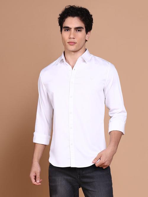 women solid collared casual shirt - 21632621 - Standard Image - 0