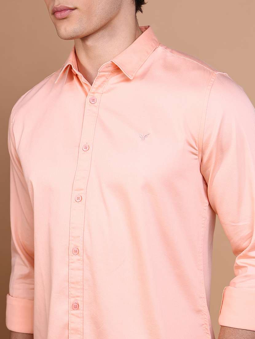 women solid collared casual shirt - 21632623 - Standard Image - 6
