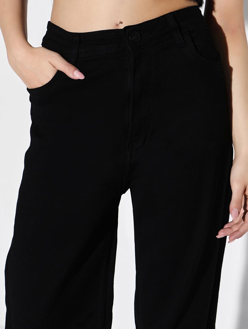 women plain high rise denim jeans - 21632648 - Standard Image - 6