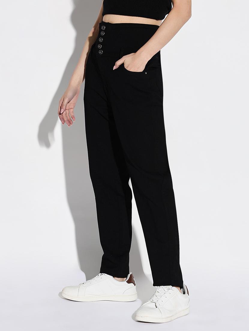 women solid slim fit denim jeans - 21632650 - Standard Image - 1