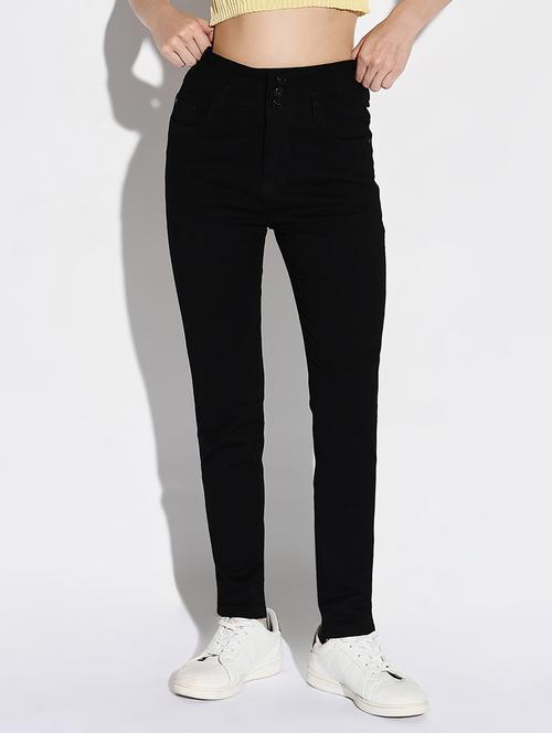 women solid slim fit denim jeans - 21632651 -  Standard Image - 0