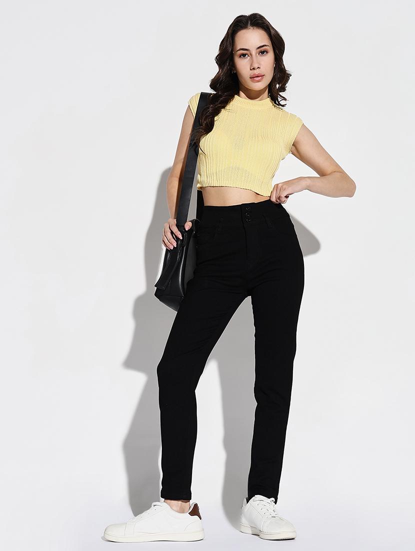 women solid slim fit denim jeans - 21632651 - Standard Image - 4