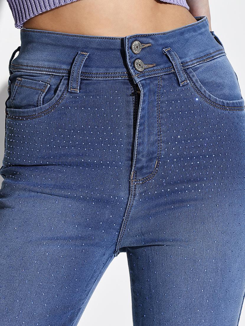 women plain slim fit denim jeans - 21632658 - Standard Image - 6