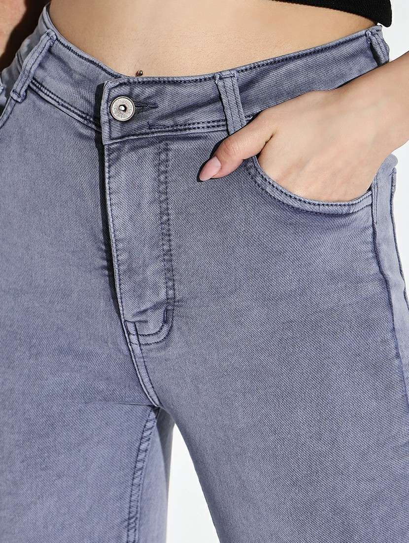 women plain skinny fit denim jeans - 21632692 -  Standard Image - 6