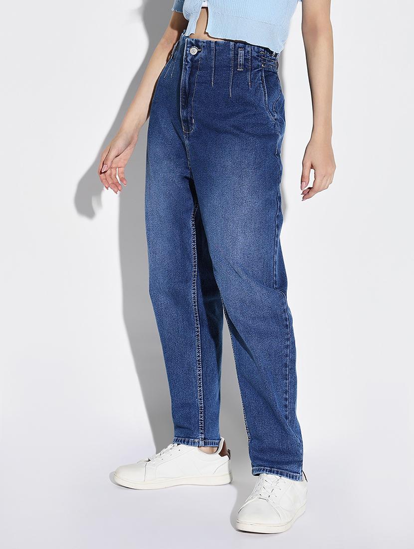 women plain mid rise denim jeans - 21632694 -  Standard Image - 1