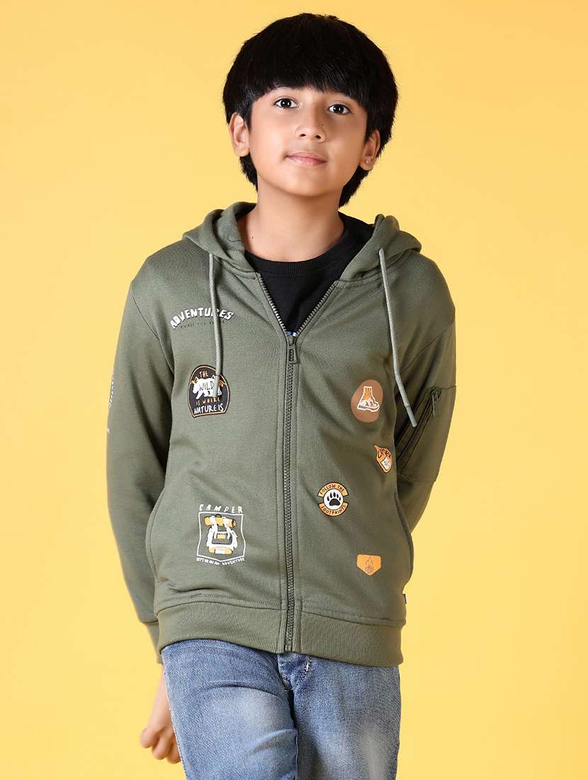 boys placement print long sleeve sweatshirt