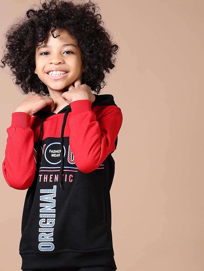 boys color block long sleeve sweatshirt - 21632929 -  Standard Image - 1