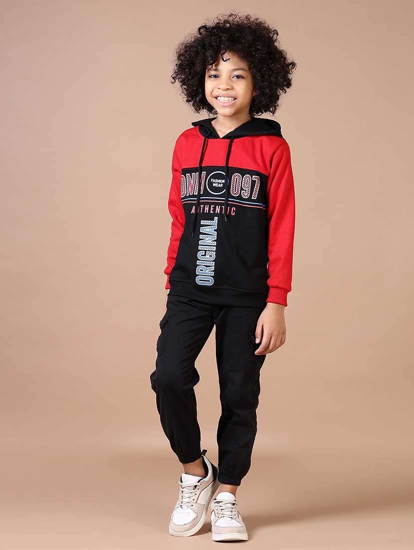 boys color block long sleeve sweatshirt - 21632929 -  Standard Image - 4