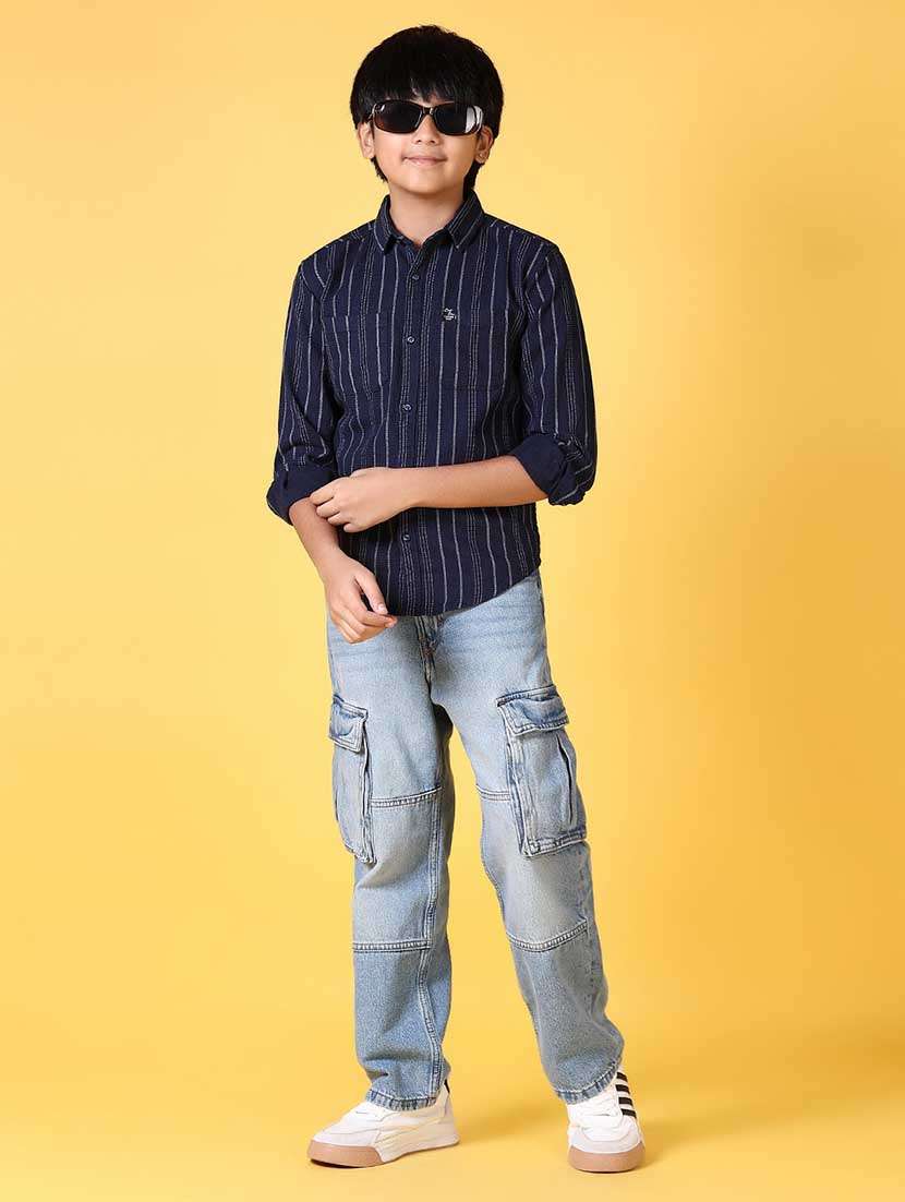 boys long sleeves striped shirt - 21633375 -  Standard Image - 4