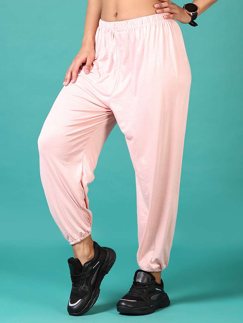 women solid mid rise jogger - 21633382 -  Standard Image - 1