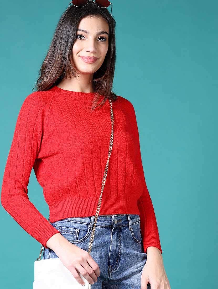 women self designed long sleeves pullover - 21633407 -  Standard Image - 1