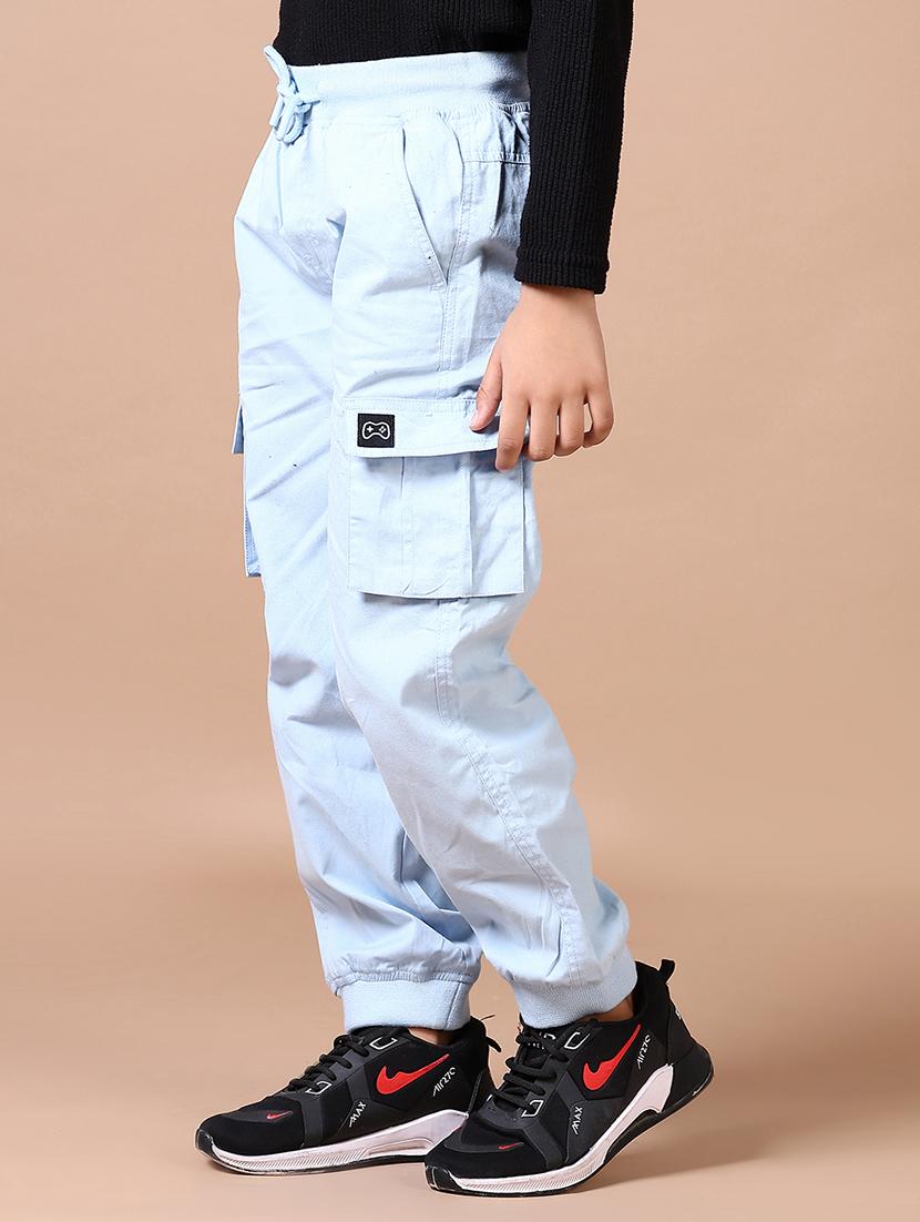 boys light blue solid cargo - 21634630 -  Standard Image - 1