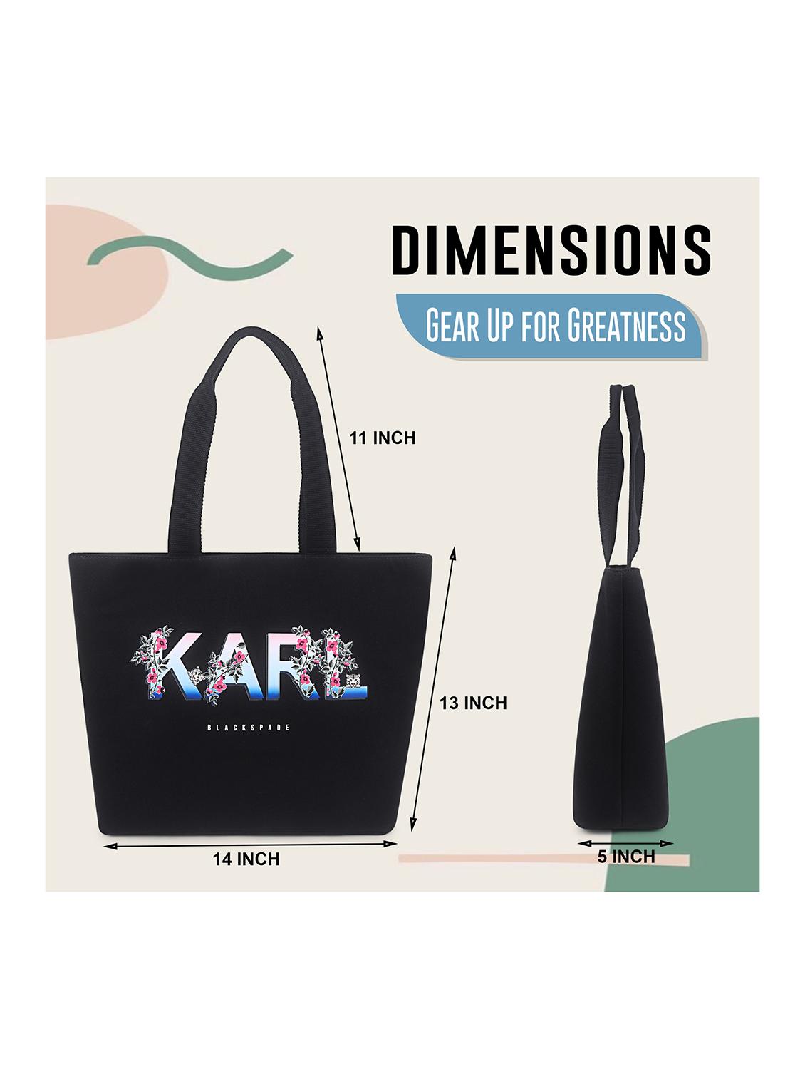 women typography structured tote - 21634676 - Standard Image - 4