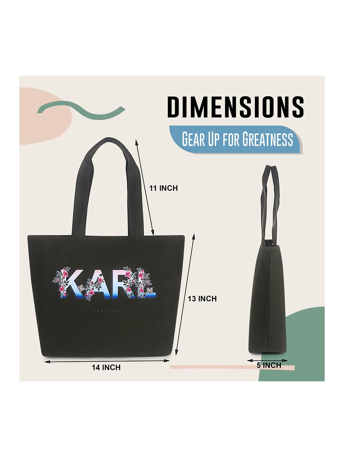 women typography structured tote - 21634678 - Standard Image - 4