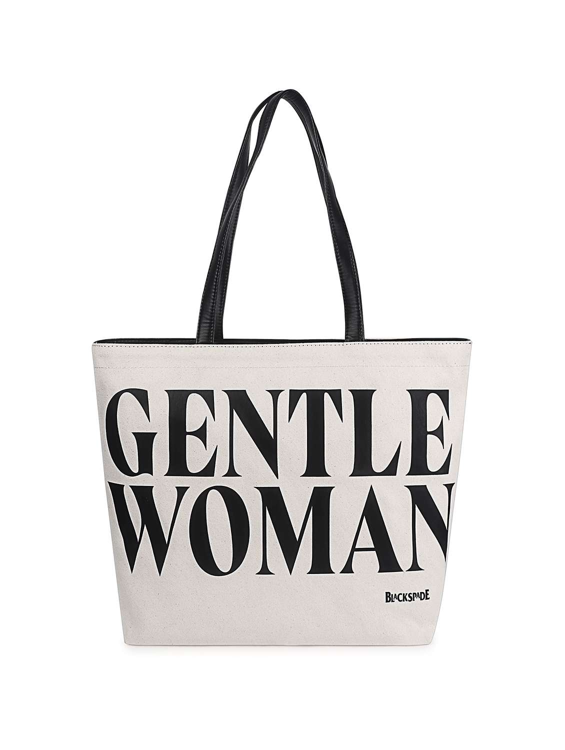 women typography structured tote 