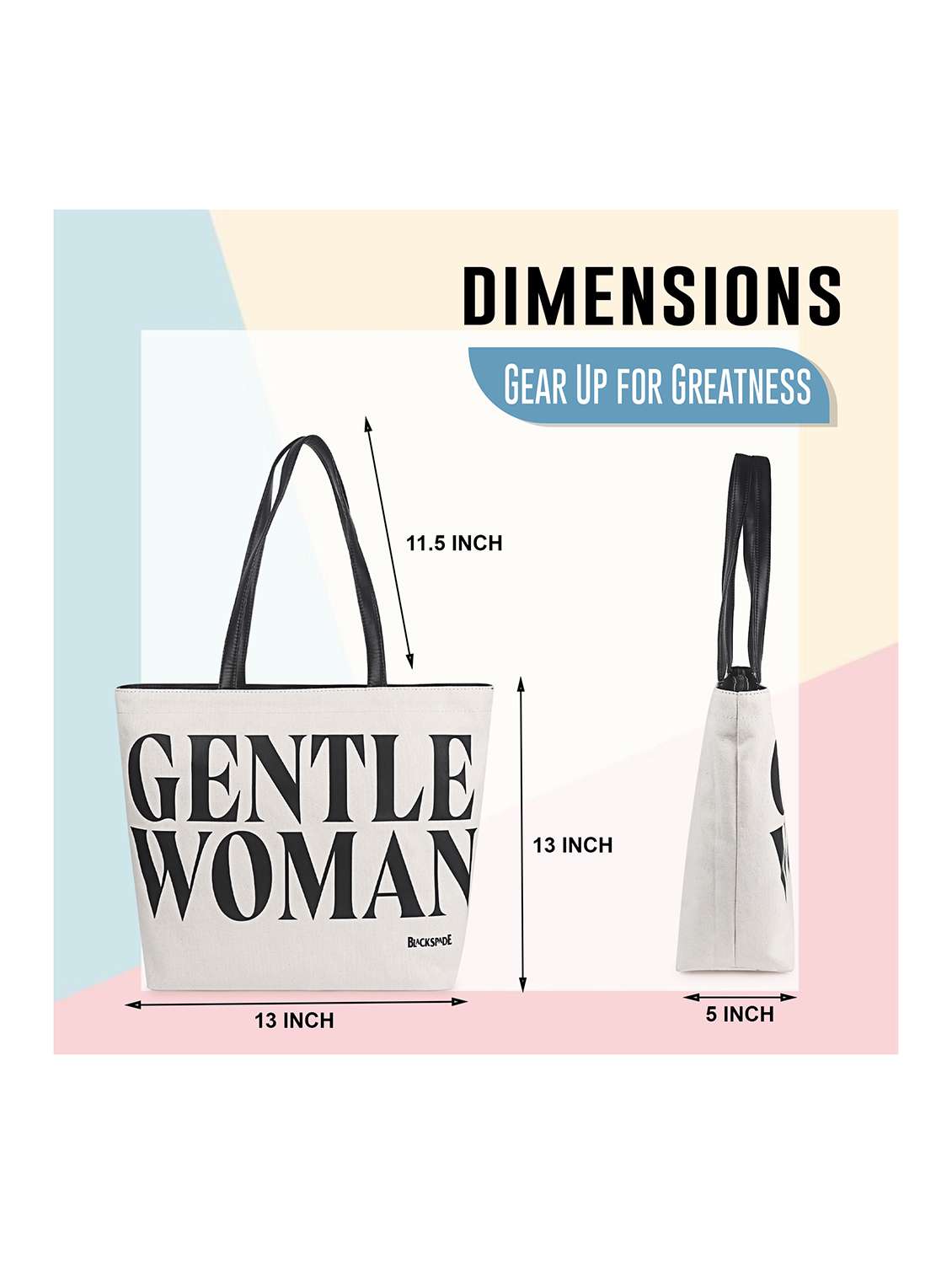 Women Typography Structured Tote - 21634683 -  Standard Image - 4
