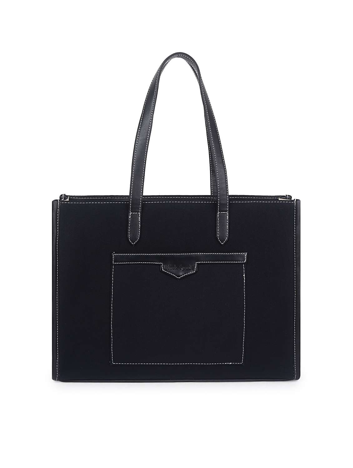 women black leatherette (pu) structured tote - 21634697 - Zoom Image - 0