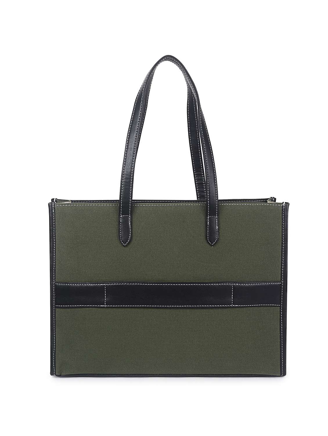 women green leatherette (pu) structured tote - 21634699 -  Standard Image - 1