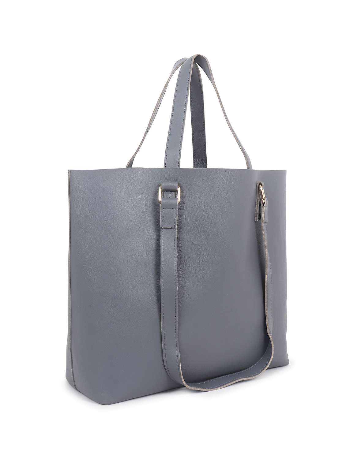 Women Solid Leatherette (Pu) Structured Tote
