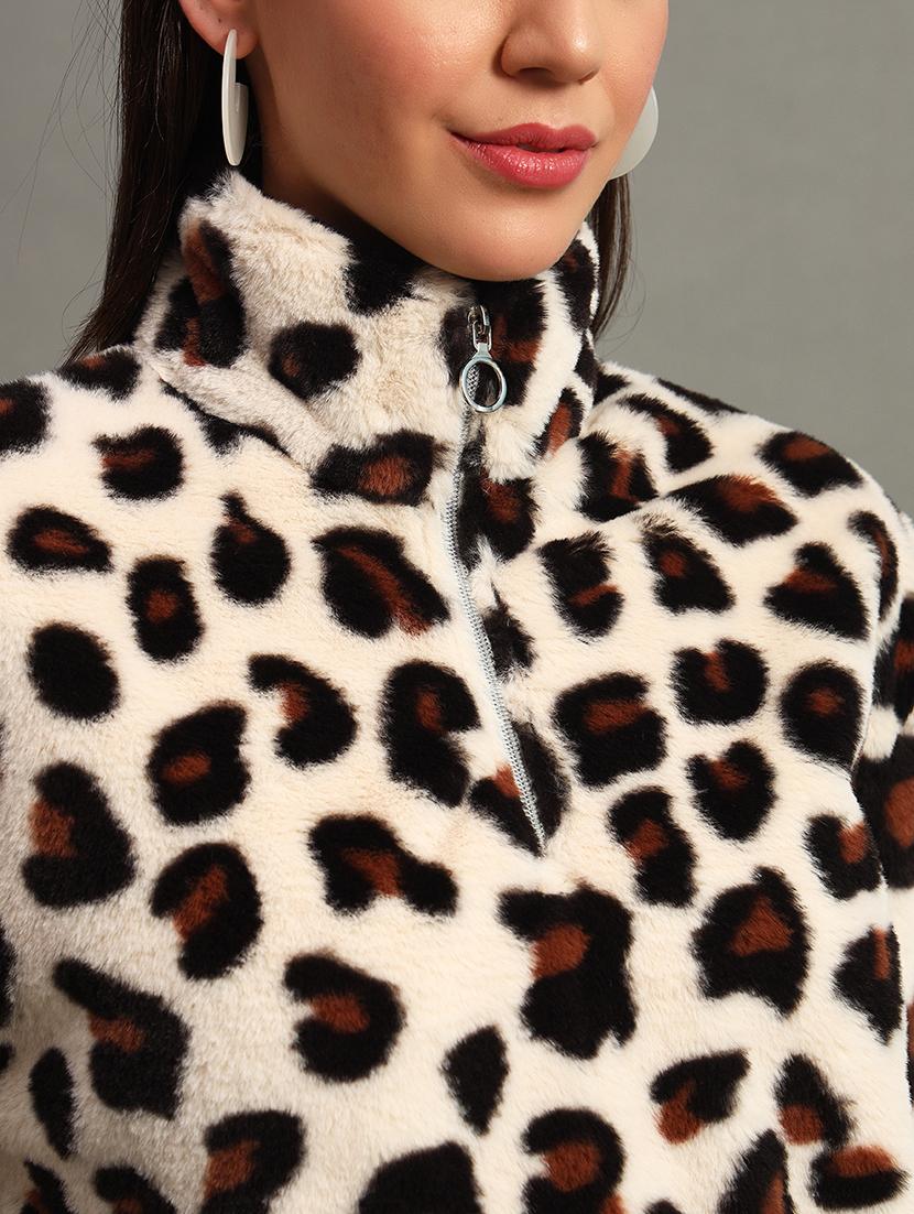 women long sleeves animal print sweatshirt - 21635065 - Standard Image - 4