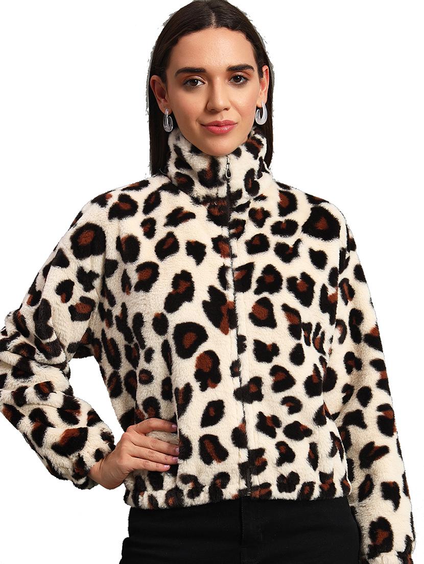 women camouflage print high neck sweatshirt - 21635070 - Standard Image - 1
