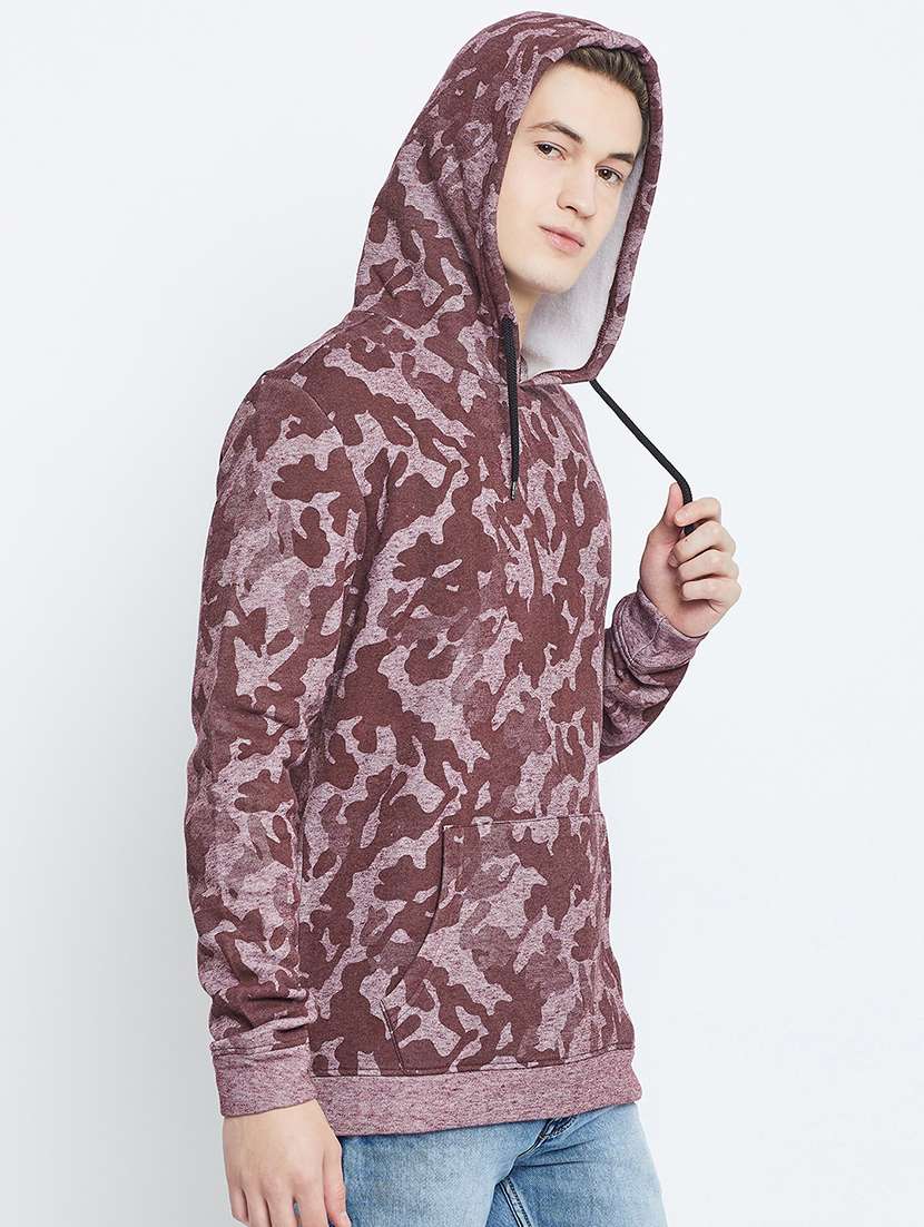 men long sleeve regular fit hooded sweatshirt - 21635074 -  Standard Image - 1