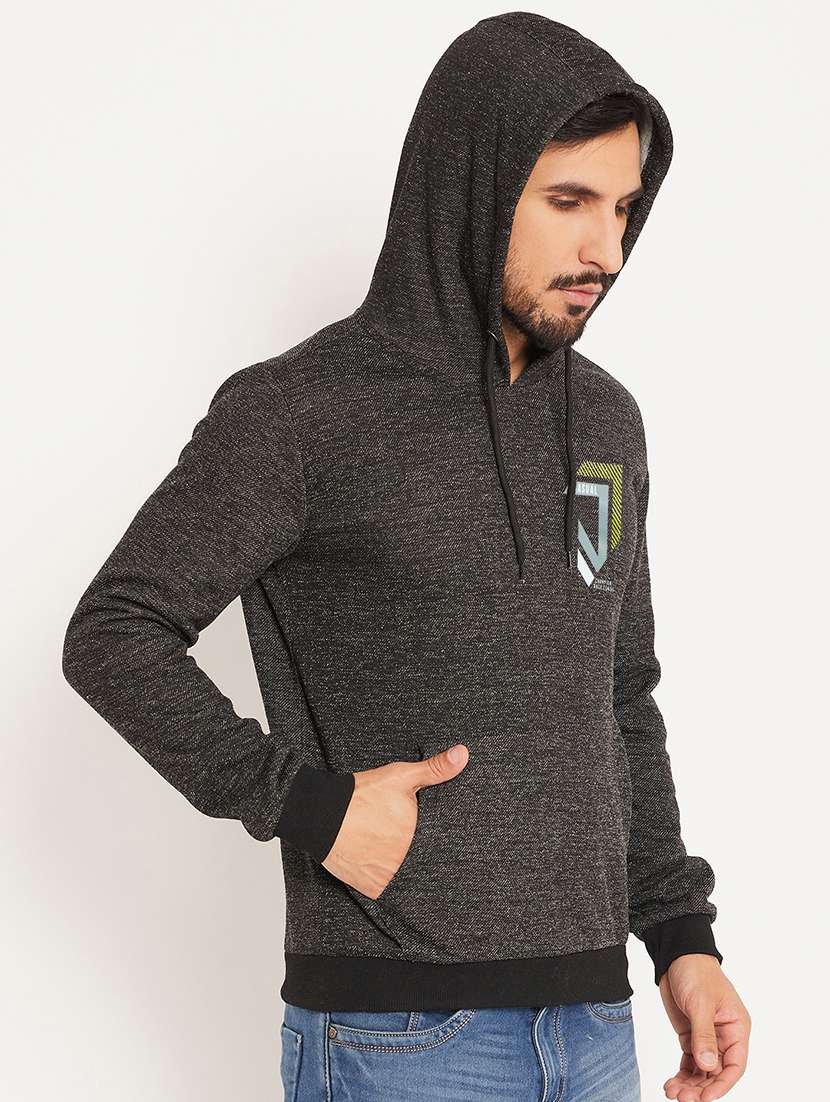 men long sleeve regular fit hooded sweatshirt - 21635082 -  Standard Image - 1