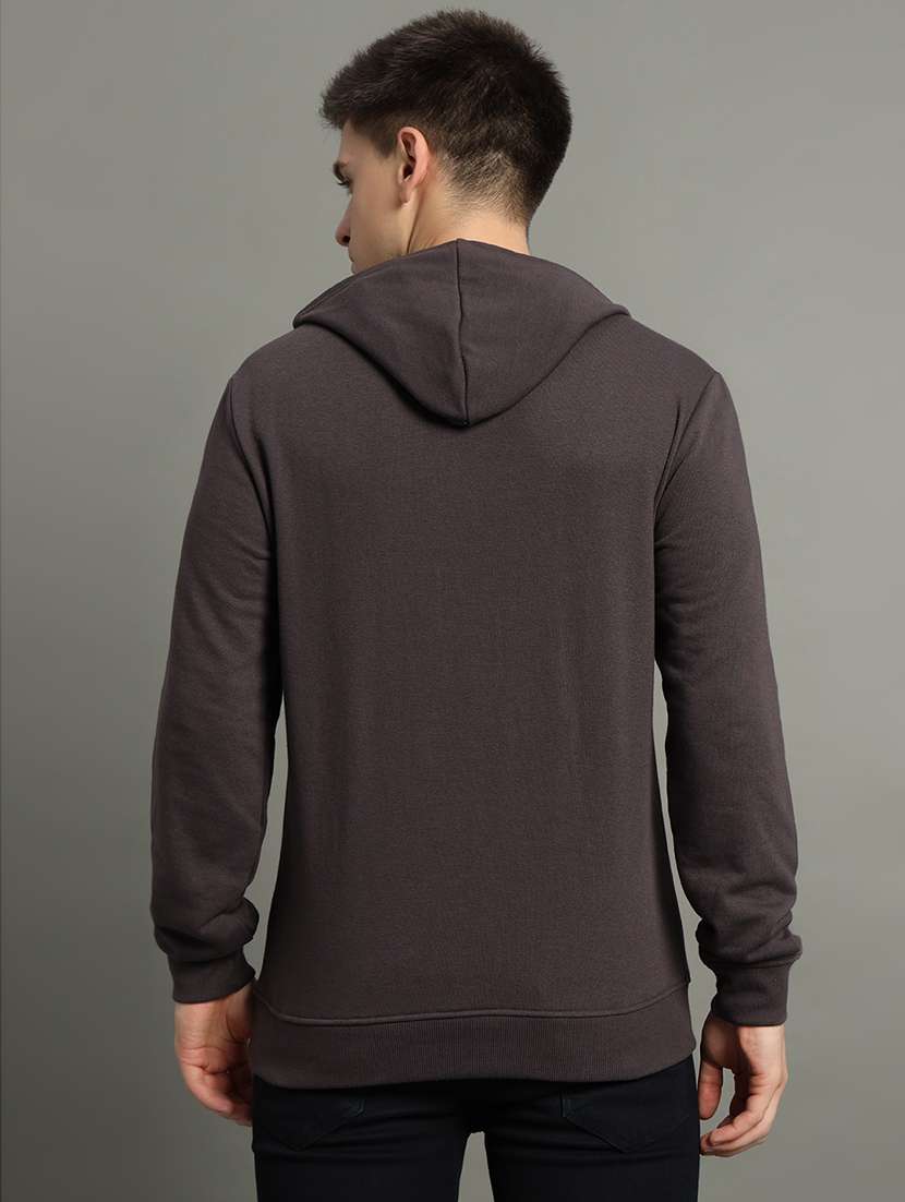 men long sleeve regular fit hooded sweatshirt - 21635090 -  Standard Image - 1