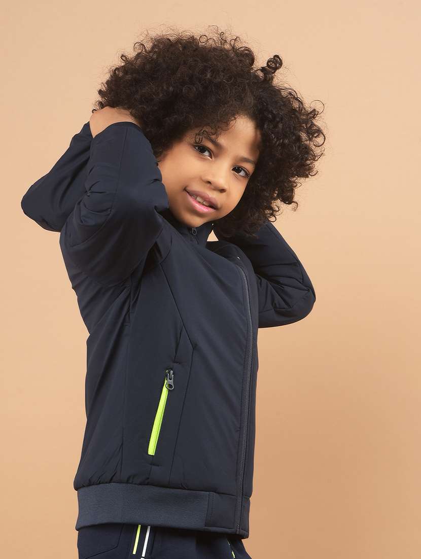 boys solid reversible hooded jacket - 21635448 -  Standard Image - 1