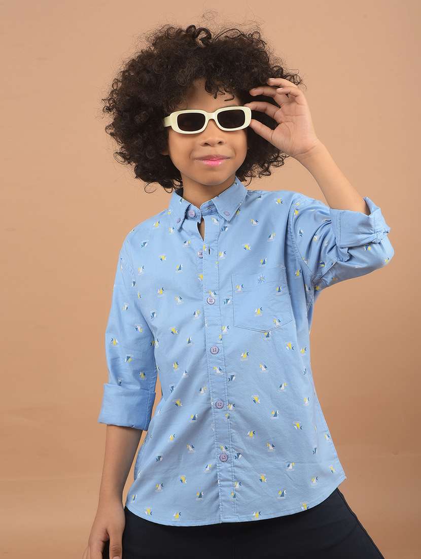 boys printed long sleeve shirt - 21635461 -  Standard Image - 1