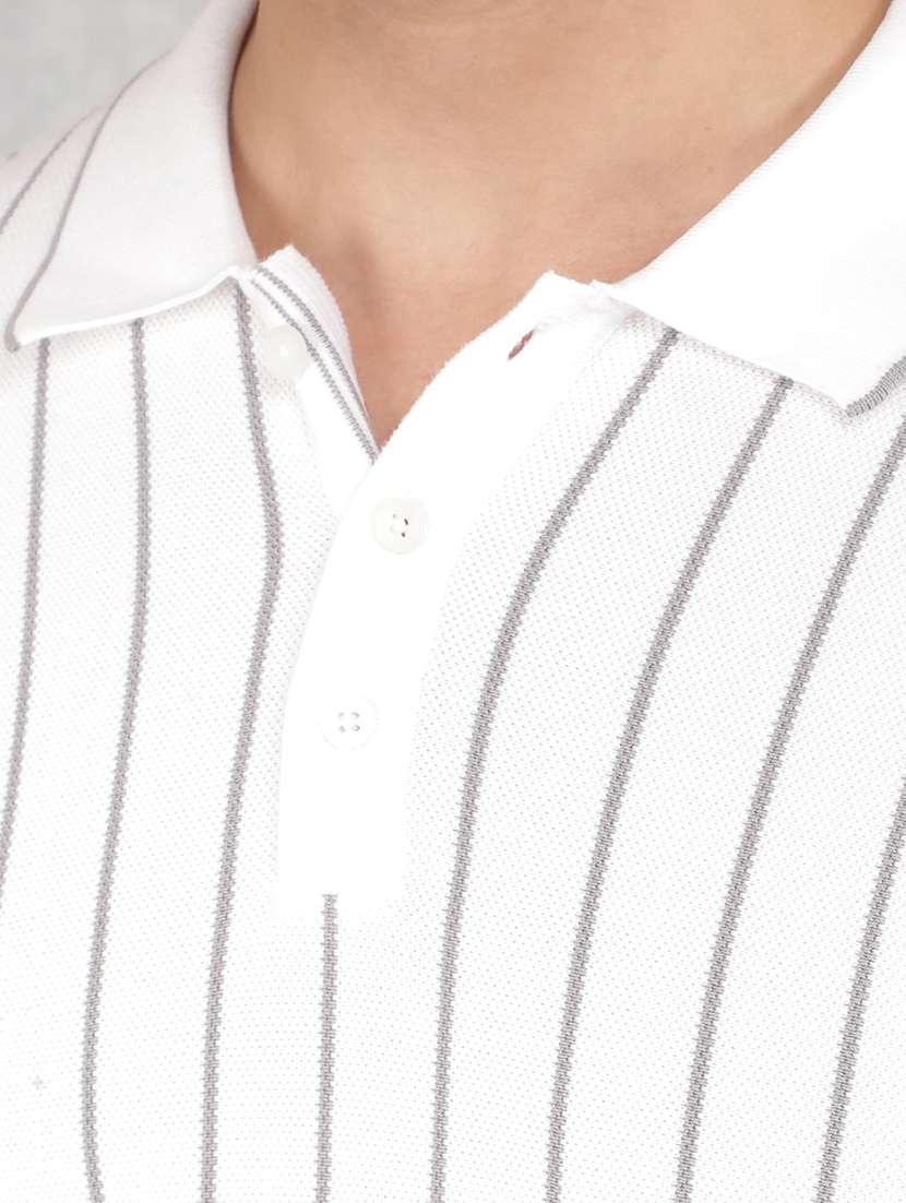 men striped short sleeve polo t-shirt - 21635486 - Standard Image - 4